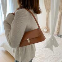 Bolso De Hombro Retro Para Mujer En Color Sólido Bolso De Mano Vintage Bolsos De Malla TPU Con Lining De Cuero Sintético - details 4