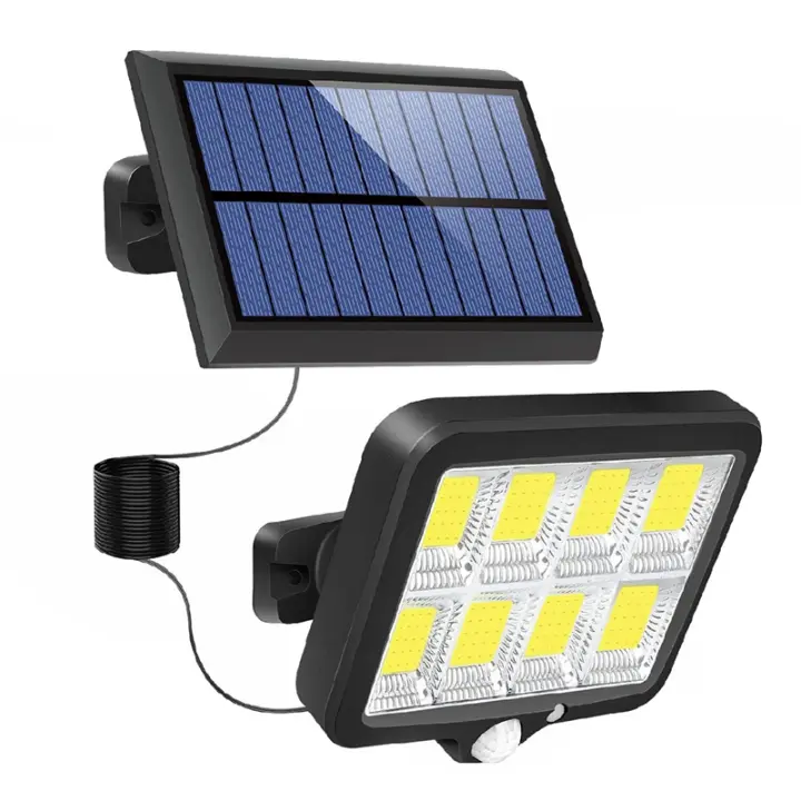 Luz Solar Cobra Lámpara de Pared Impermeable Alimentada por Energía Solar para Jardín, Garaje, Viaje, Porche, Valla Iluminación Exterior - 1