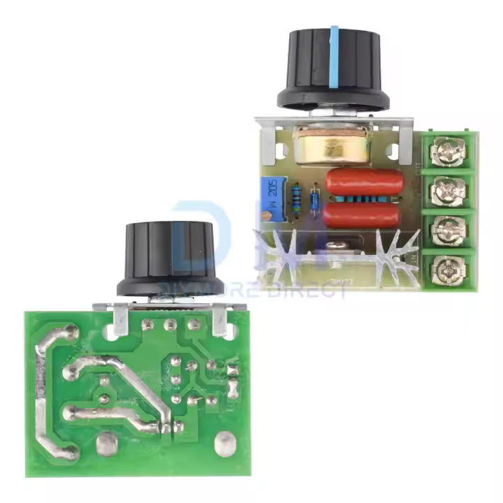 Regulador Voltaje 2000W 50V--220V 10A PWM AC Controlador Velocidad Motor Luz  DESDE ESPAÑA  MARKETPLACEXT   M12 - 1