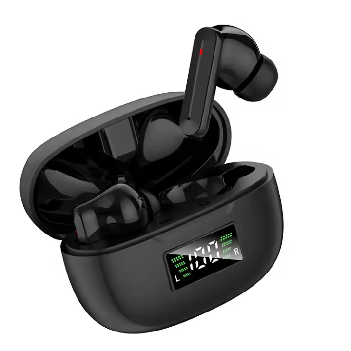 Auriculares tws con cancelacion activa de ruido, auriculares inalámbricos con bluetooth  y pantalla estéreo - 1