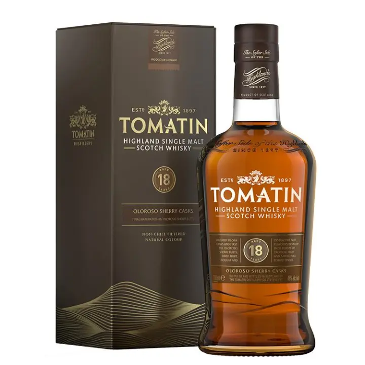 TOMATIN SINGLE MALT WHISKY 18 AÑOS 70CL 46% - 1