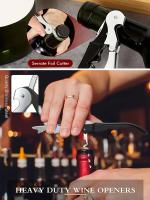 Apretador De Botellas De Vino Y Cerveza Multi-Funcional De Acero Inoxidable Premium Abrazadera De Tapa De Vino Y Cerveza Remover De Botellas De Barra - details 5