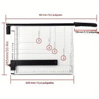 Cortadora A4 De PC Con Base De Metal Longitud De Corte 300 Mm Capacidad De Papel 10 Hojas Calidad Estándar Para Uso off - details 3