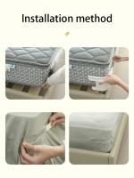 4pcs Clips Para Fijar Ropón De Cama Invisibles Antideslizantes Herramienta Para Proteger Sábanas Y Fundas De Sábanas Material PP - details 8