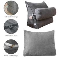 Cama Cojín triangular Silla de noche Silla lumbar Respaldo Almohada Perezoso Silla de oficina - details 0