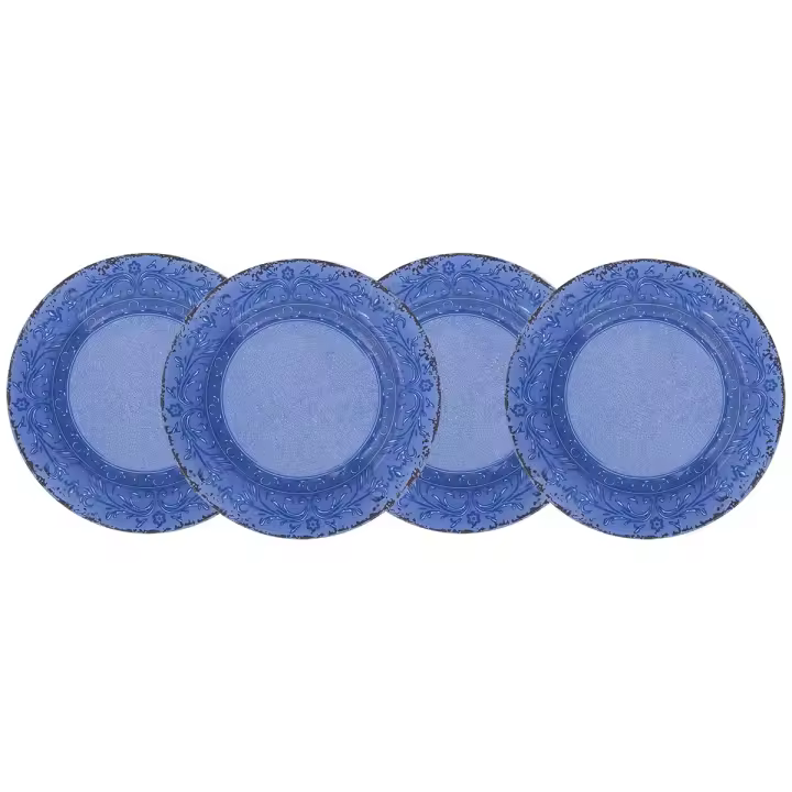 Gimex - Stone line - Platos llanos - Azur - 4 Piezas - 1