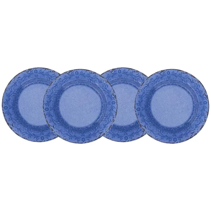 Gimex - Stone line - Platos llanos - Azur - 4 Piezas - 1