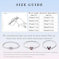 Pulsera con dijes de cuentas para mujer, pulsera con cierre de cadena de plata de ley 925, compatible con dijes - details 2