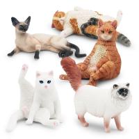 Figura De Gato Realista Ornamento Para Niños Muñeca De Gato Juguete Estatua De Gato Para Decoración De Escritorio - details 6
