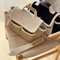 Bolsa Multifuncional Para Carrito De Bebé Con Almacenamiento Y Soporte Para Botella Y Taza Accesorios De Carrito De Mano Con Estilo De Mochila Tamaño Medio Material Sintético - details 1