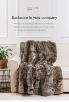 Manta De Peluche Imitación De Zorro Doble Capa Suave Y Cálida Para Decoración Del Hogar Y Sofá Cubierta De Cama Manta De Piel De Mink Para Adultos - details 6