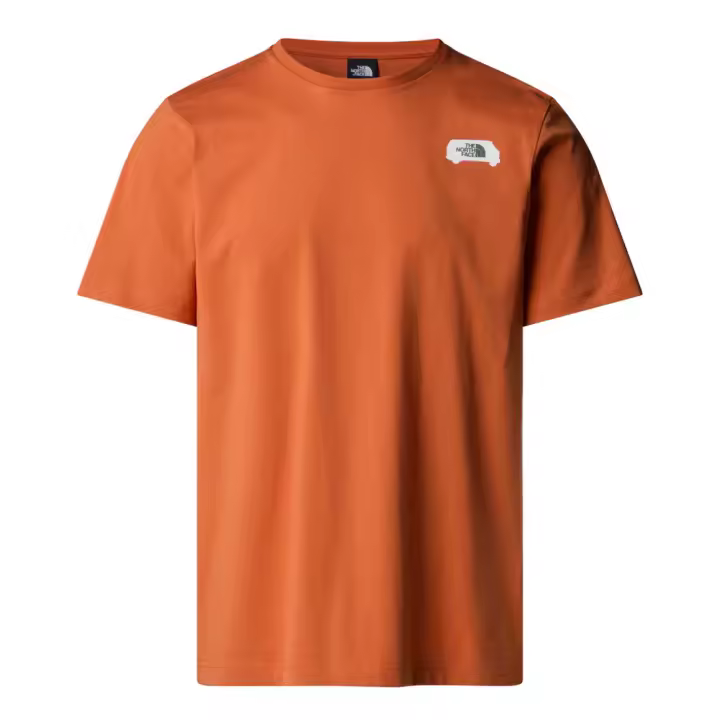 Camiseta Naranja The North Face con estampado gráfico Outdoor Iron Bronze - 1