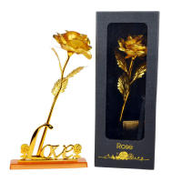 Caja De Regalo Creativa Con Rosas De Oro Para Día De San Valentín Día Del Maestro Regalo Original Para Aniversarios Cumpleaños Fiesta De Enlace Decoración Del Hogar - details 3