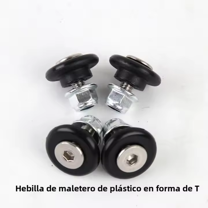 Caja Trasera De Motocicleta Accesorios Universales Aluminio Espaciadores De Resorte Hebilla Y Placa Inferior Para Equipaje - 1