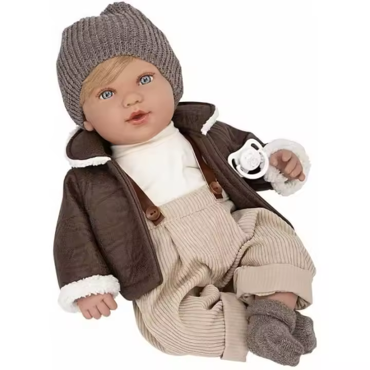 MUÑECA Elegance 45 CM. IRIA Marron con 14 Sonidos muñecas Arias - 1