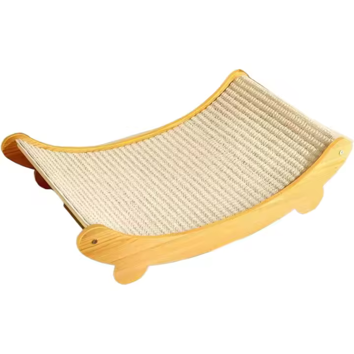 Rascador para gatos, cama para gatos, 2 en 1, de sisal, curvo, resistente a la humedad, resistente a los arañazos, fácil de montar, para gatos de interior, S - 1