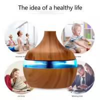 Humidificador De Madera USB Con Perfume De Aceite Esencial Difusor De Aroma Y Purificador De Aire Mist Frío Para El Hogar - details 2
