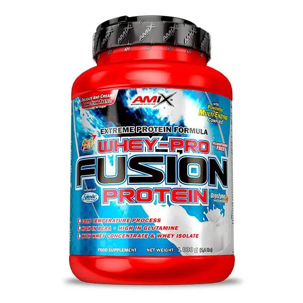 Amix Whey Pro Fusion Protein x 1 Kg - Con concentrado de suero ultra y micro filtrado - Mejor absorción - 1