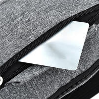 Bolsa De Cintura Impermeable Para Hombres Y Mujeres Bolsa De Deporte Al Aire Libre De Lona Con Cierre De Cremallera Color Sólido Bolsa Bandolera Unisex - details 6