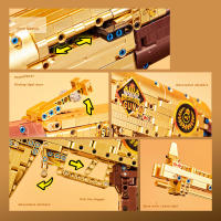Bloques De Construcción Técnicos AK47 M4A4 AWP P90 Con Motor Set De Juguetes De Armas Para Niños Regalo Educativo Para Niños Y Adolescentes - details 1