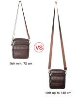 Bolso Bandolera Hombre De Cuero Genuino Nueva Vertical Multifuncional Bolso De Hombro Estilo Casual Viaje Mensajero - details 2