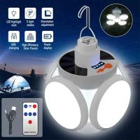 Lámpara De Camping Solar Impermeable Con Luz De Fútbol Y USB Recargable Bombilla LED Plegable Para Emergencias Lámpara De Pesca Ideal Para Tienda De Campaña Jardín Hogar Coche Fiesta - details 6