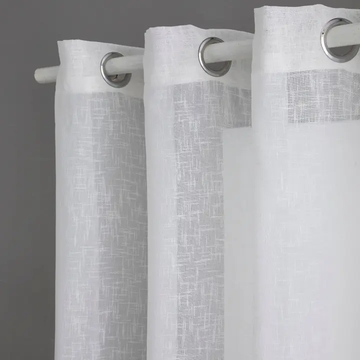 CORTINA VISILLO CON OJALES - POLIÉSTER - EXTRASUAVE - NATURALS - FABRICADO EN ESPAÑA - 150x260 CM - 1