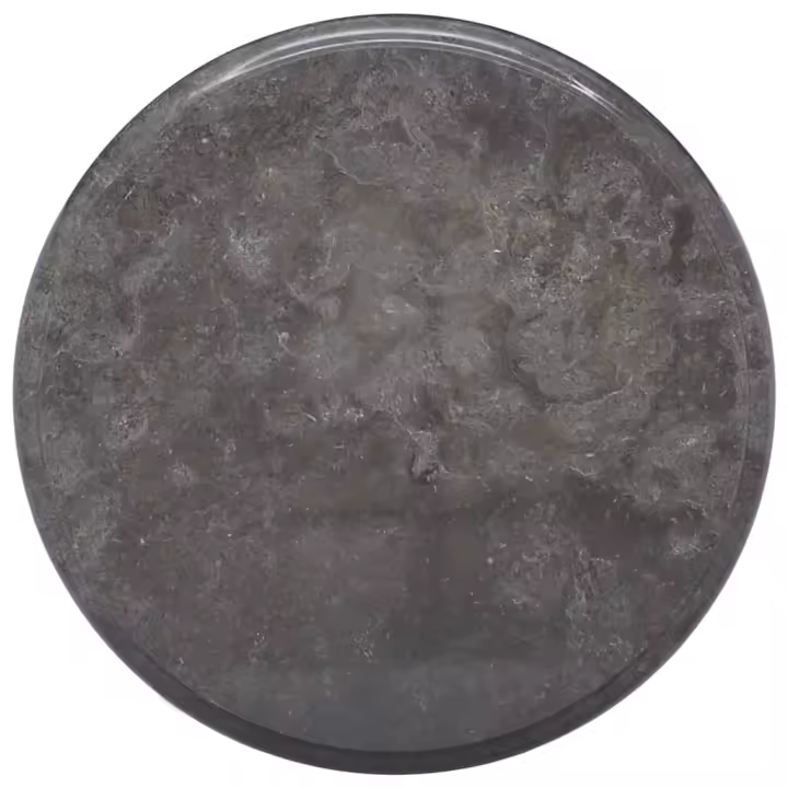vidaXL Tablero para mesa mármol negro Ø40x2,5 cm - 1