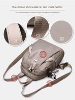 Mochila para Mujeres calidad Escuela Bolsas Mujer color sólido Viaje Pequeño Bolso Femenino multi función Bolsa - details 2
