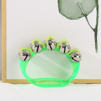 Juego De 10 Campanas De Mano Jingle Rattle Sleigh Campanas De Percusión Musical Instrumento Educativo Translúcidas Para Niños - details 8
