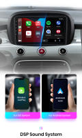 Junsun Radio Coche para Fiat 500X 2014 2015 2016 2017 2018 2019 2020 Inalámbrico CarPlay Android Auto AI Voice 2 din Pantalla Coche Android Auto Multimedia Navegación GPS Auto radio - details 7