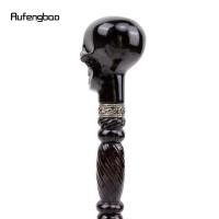 Bastón De Madera Creativo Con Diseño De Calavera De Diablos Negro Para Moda Y Cosplay Decorativo 93cm Con Punta De Goma Para Senderismo - details 5