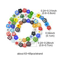 Hilo De 1 Pieza De Flores Hechas a Mano Millefiori De Vidrio Para DIY Joyería De Cuentas Para Niñas Collares Pulseras Kit De Fabricación - details 3