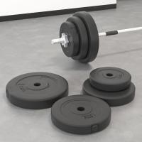 vidaXL Discos de Pesas Cemento Gimnasio Deporte Ejercicio Fitness Peso 2x 10 kg,  4x 5 kg,  2x 5 kg + 2x 10 kg y mas - details 3