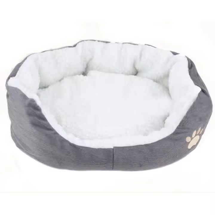 Colchón redondo u ovalado Cdet para perros o gatos, cama para mascotas, cama para gatos y perros pequeños, suministros para mascotas, 1 unidad, tamaño 45 x 35 x 15 cm - 1