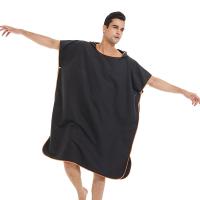 Poncho Toalla Rápida De Secado Microfibra Para Playa Robe De Cambio Para Adultos Toalla De Natación Con Capucha - details 7