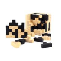 Rompecabezas 3D Cubo Luban Juguete Educativo De Madera Interlocking Para Niños Juego De Desarrollo Cerebral Regalo Para Niños - details 2