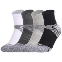3 Pares De Calcetines Deportivos Unisex Con Suela Gruesa Y Absorbedora De Humedad Para Correr Talla EUR35-50 Calcetines De Cuello Alto De Algodón - details 0