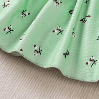 2PCS Vestido De Princesa Para Bebé Girla 0-2 Años Con Manga Larga Estampado De Flores Gran Lazo Vestido De Moda Para Bebé Niña Otoño - details 10