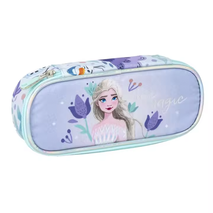 CERDA Estuche Portatodo Ovalado Frozen, Color Lila, Para Niñas - 1