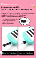 SUZUKI Melodica Para Niños Con 32 Y 37 Teclas Instrumento Musical Melodica Portátil Con Bolsa De Transporte Regalo Ideal - details 5