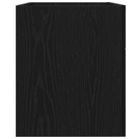 Gabinete de lavabo para baño vidaXL negro roble 80x38,5x46 cm de madera - details 5