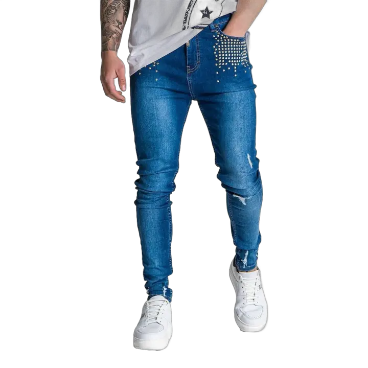 Jeans Gianni Kavanagh Pitillo Astral Azul Claro - 1