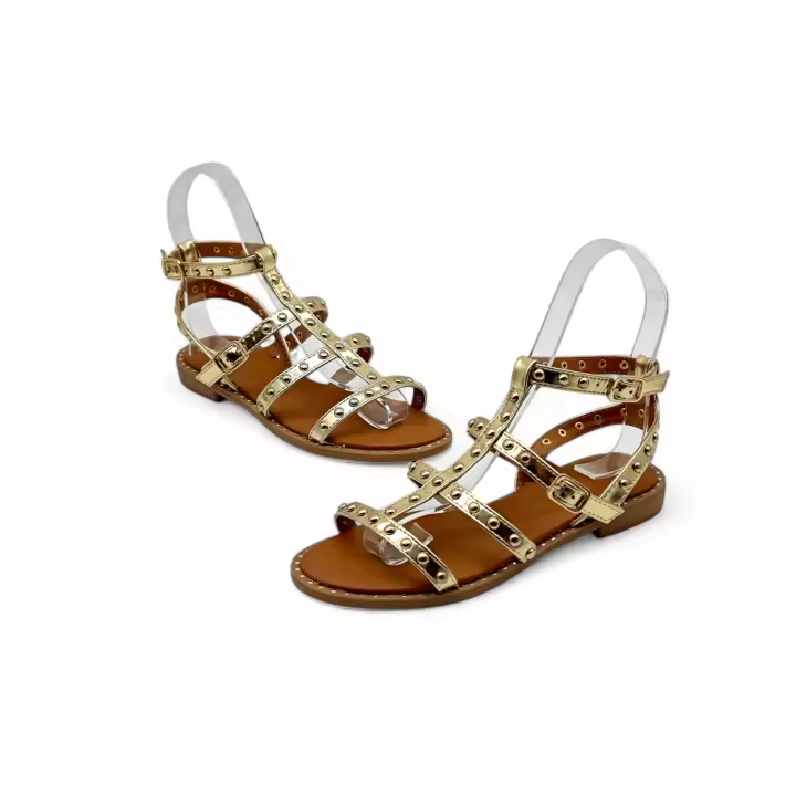 Calzados soraia, sandalias plana para mujer uso casual, ideal para un look de verano, Entrega 24/72h a Elegante De moda Bohemio Vacación De moda Guay Elegant Fashionable Rhinestone Bohemian - 1