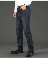 KUBRO Pantalones De Jeans Para Hombre Clásicos Rectos Negocios Azul Negro Elásticos Slim Fit Casual Trabajo Pantalones 29-40 - details 10