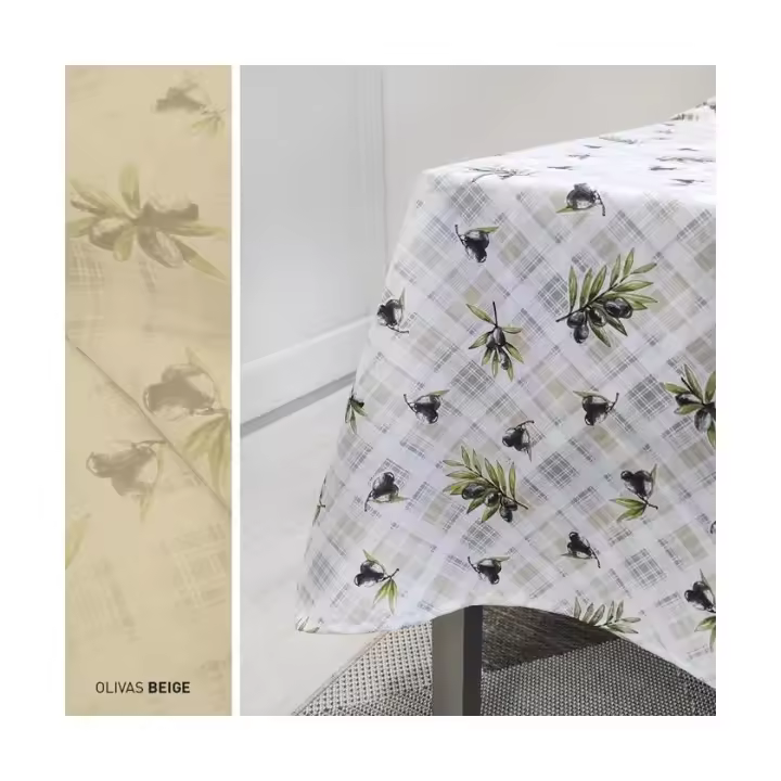 Mantel Olivas Donatella - Antimanchas 100% Poliéster - 1