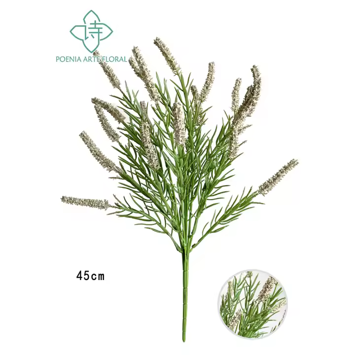 Poenia Arte Floral - Flores y Plantas Artificiales - Ramo Floral Decorativo 45cm (Pack de 3) - 1