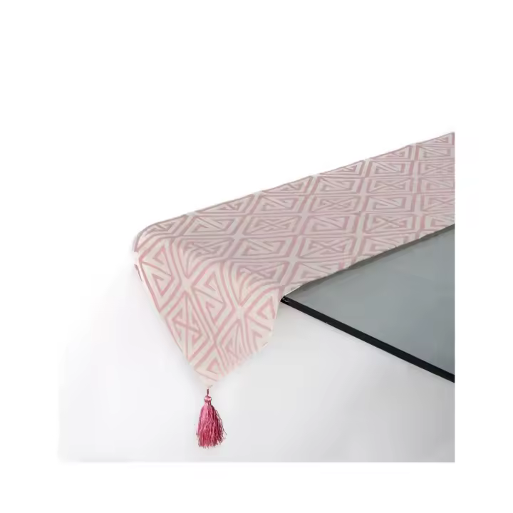 Camino 33*180 rosa geometrico valerie  Material: Poliester Medidas (Ancho*Alto*Fondo): 33*180*0.5Presume de casa - 1