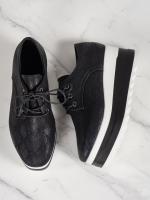 Zapatos De Plataforma Con Tacón Para Mujer Zapatos Casuales Con Cordones Altos Cómodos Y Transpirables Zapatillas Con Suela Gruesa Para Exterior - details 9
