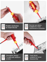 Kit De Destornilladores Aislados VDE 1000V 13 Piezas Con Cabezales De Cr-V Magnéticos Para Electricistas Herramienta De Reparación - details 8